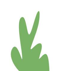 Fototapeta premium Abstract Green Cactus Shape