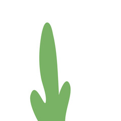 Obraz premium Abstract Green Cactus Shape