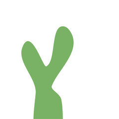 Obraz premium Abstract Green Cactus Shape