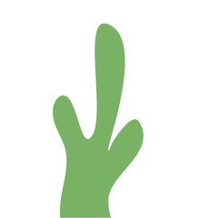 Obraz premium Abstract Green Cactus Shape