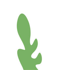 Obraz premium Abstract Green Cactus Shape