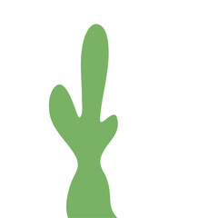 Obraz premium Abstract Green Cactus Shape