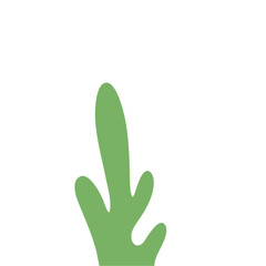 Obraz premium Abstract Green Cactus Shape