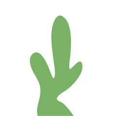 Obraz premium Abstract Green Cactus Shape