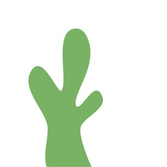 Obraz premium Abstract Green Cactus Shape