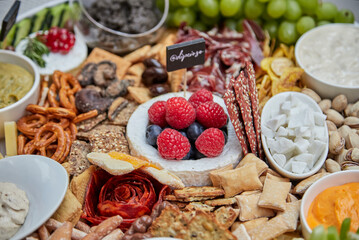 alimento, bandeja, frambuesa, delicioso, dulce, salado, comida, degustación