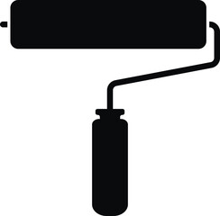 Simple Paint Roller Icon Illustration
