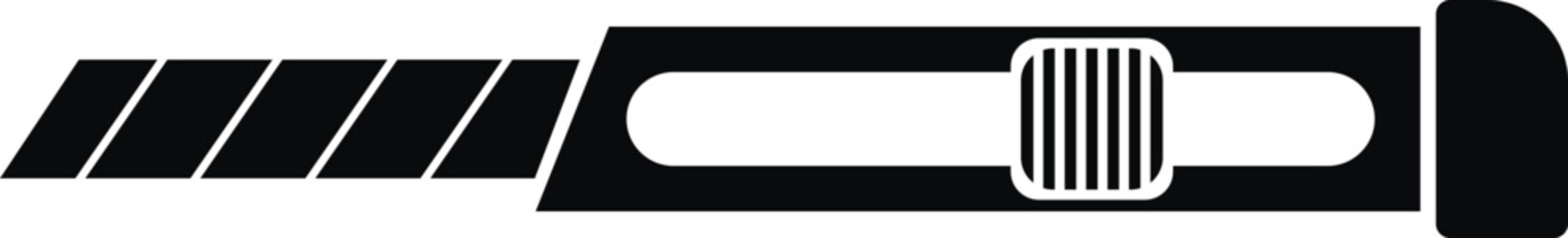 Cutter Knife, Blade Icon Illustration