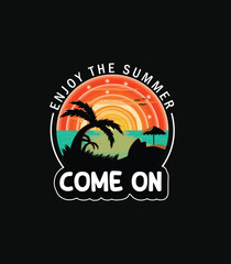Enjoy The Summer. T-Shirt Design.