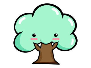 Cute Kawaii Tree