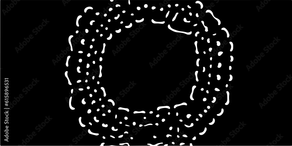 Fototapete Abstract black and white pattern created using a computer generative algorithm called reaction-diffusion.