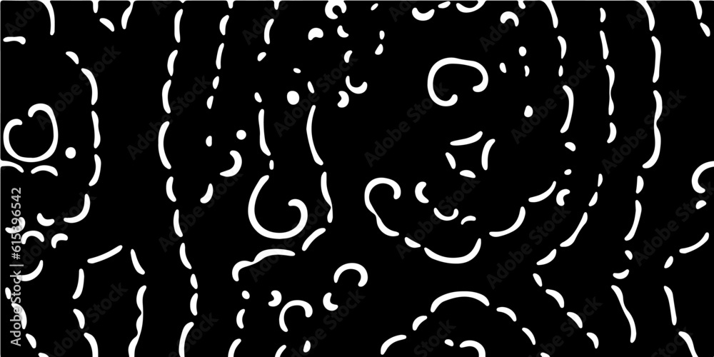 Fototapete Abstract black and white pattern created using a computer generative algorithm called reaction-diffusion.