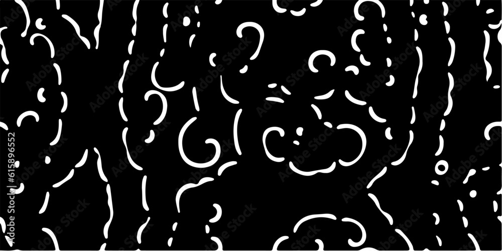Fototapete Abstract black and white pattern created using a computer generative algorithm called reaction-diffusion.