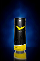 3d rendering of a typical energy drink