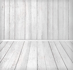Old wooden room interior, empty background with space for your text or design