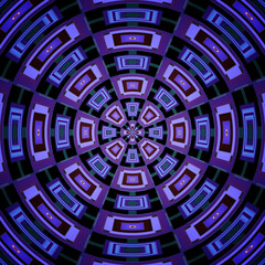 2d illustration of an abstract radial background