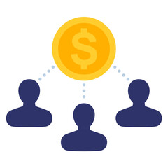 stakeholders icon on white