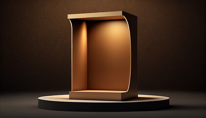 Podium for product placement