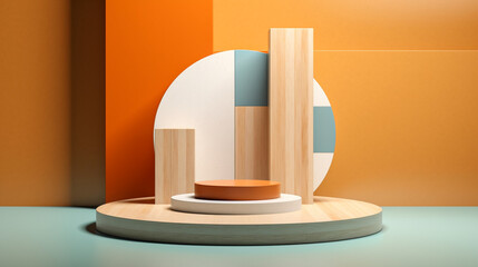 Geometric Podium for product placement