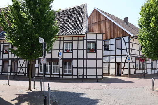 Blick in die Altstadt der Stadt Werne im südlichen Münsterland