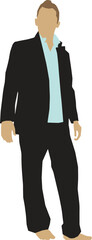 Standing Man 42 Vector Illustration 