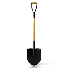 Shovel isolated on white background. 3D render