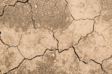 Dry  cracked soil picture, idea of climat change and global warming
