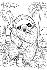 Obraz premium cute sloth