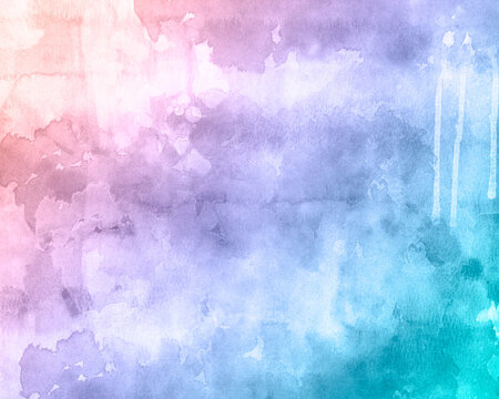 Detailed watercolour texture background with drips and stains