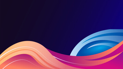 Abstract wave gradient background