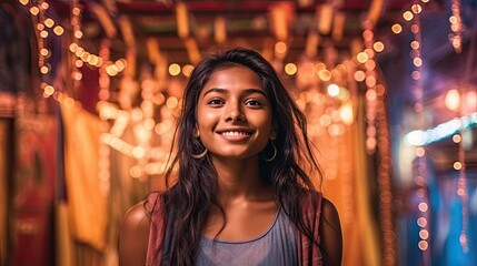 portrait of South Indian teenagers at party generative ai 