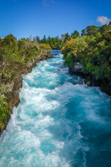 Fototapeta premium Huka falls landscape, Taupo region, New Zealand
