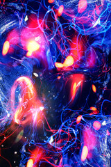 abstract chaotic fractal background 3 d rendering 