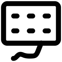 Set of Communication Methods Line Icons

