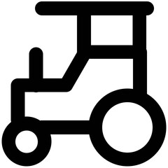 Set of Transport Bold Line Icons