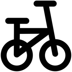 A handy icon design of baby cycle 
