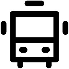 Set of Transport and Travel Bold Line Icons

