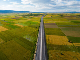double asphalt roads and sustainable agricultural areas in agricultural areas