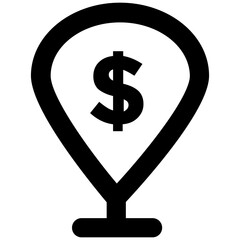 Collection of Finance Bold Line Icons 

