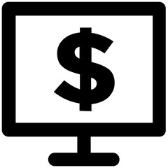 Collection of Finance Bold Line Icons 

