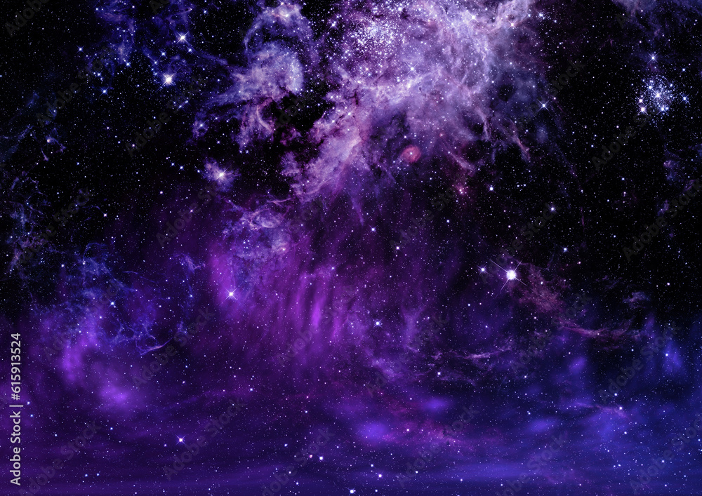 Wall mural star field in space a nebulae and a gas congestion. elements of this image furnished by nasa .