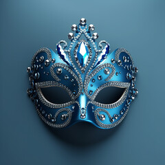 venetian carnival mask isolated white background ai gen masquerade mask