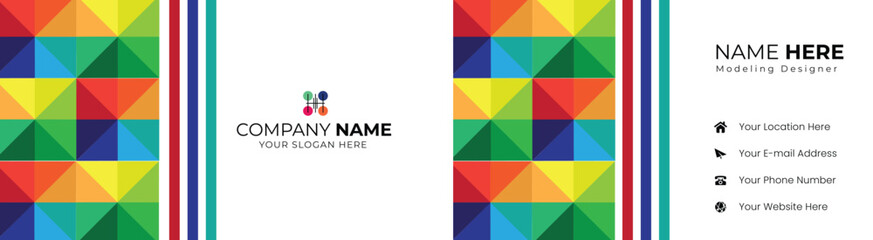 Obraz premium Refined Clean Style Corporate Card Design