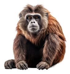  monkey isolated on the transparent background PNG. AI generative.