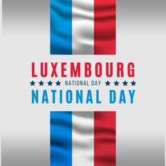 Premium Vector | Happy luxembourg national day june 23th celebration for poster banner advertising greeting card