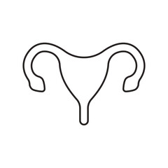 Uterus vector icon
