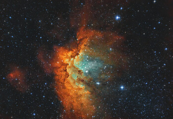 Fototapeta na wymiar NGC 7380 Nebulosa Mago