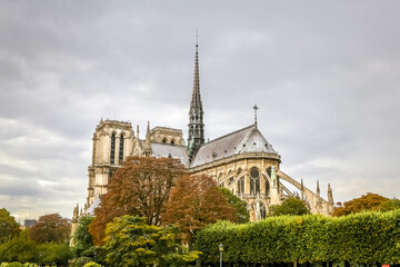 Fototapeta na wymiar Notre-Dame de Paris Cathedral in Paris, France