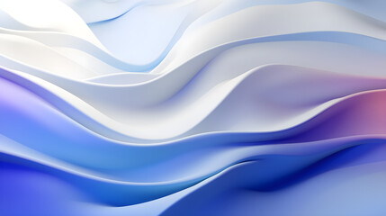 Abstract shape background on a white to blue color spectrum