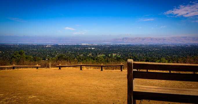 Panoramic View of the Bay Area and silicon valley